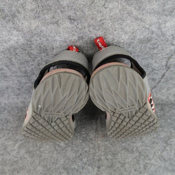 Carters Shoes Kids 11 Sandals Shark Grey Adjustable Straps Sport Active Comfort - Picture 11 of 13